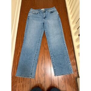 Seven7 Premium Brand Womens Straight Leg Jeans Blue Medium Wash Size 8